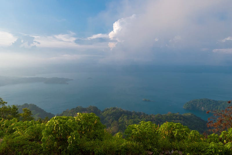 Lago de Ilopango en El Salvador