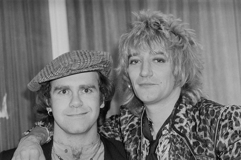 Elton John and Rod Stewart (1978)