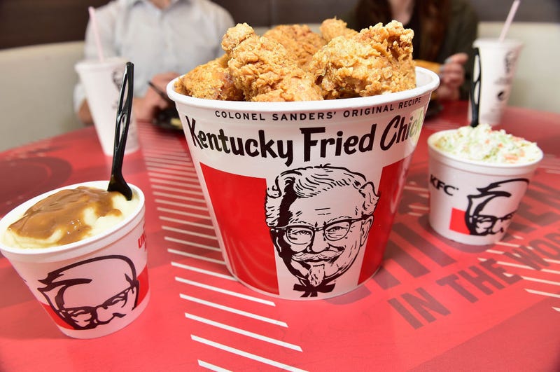 kentucky fried chicken signature to-go bucket and sides