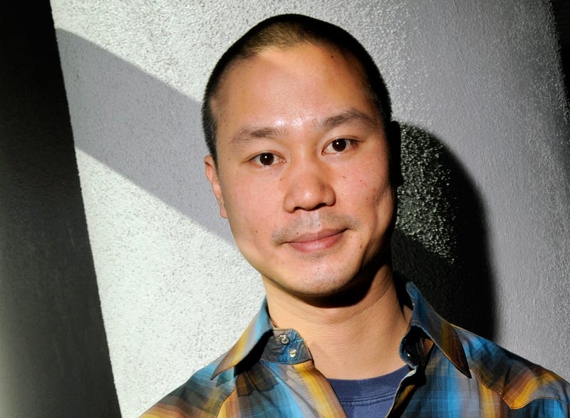 Zappos.com CEO Tony Hsieh poses after delivering a keynote presentation at the MAGIC clothing industry convention at the Las Vegas Convention Center February 17, 2010 in Las Vegas.