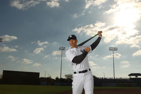 Alex Rodriguez #13 of the New York Yankees poses for a photo during Spring Training Media Photo Day at George M. Steinbrenner Field on February 25, 2010 in Tampa, Florida.