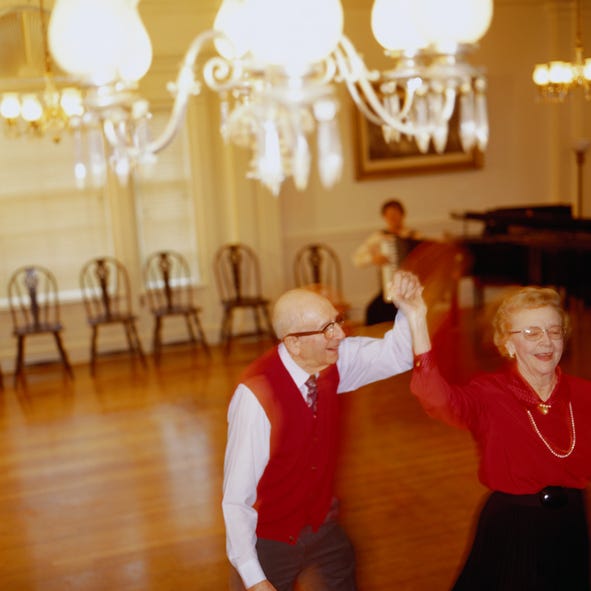 Older Couple on Dance Floor