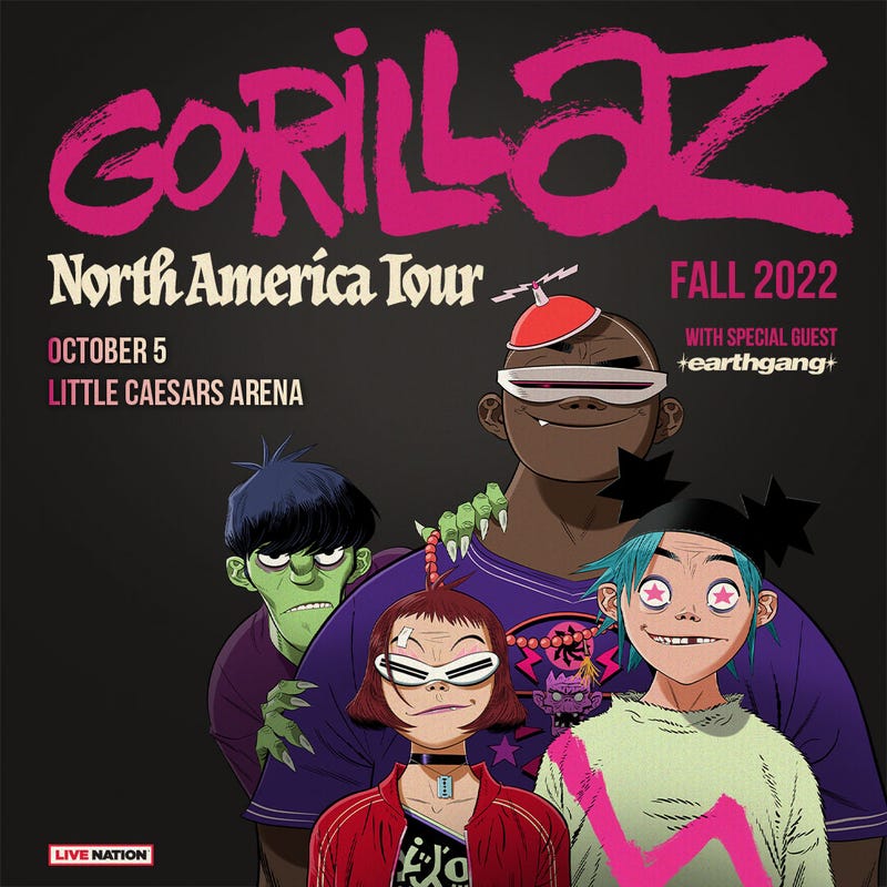 GORILLAZ DETROIT