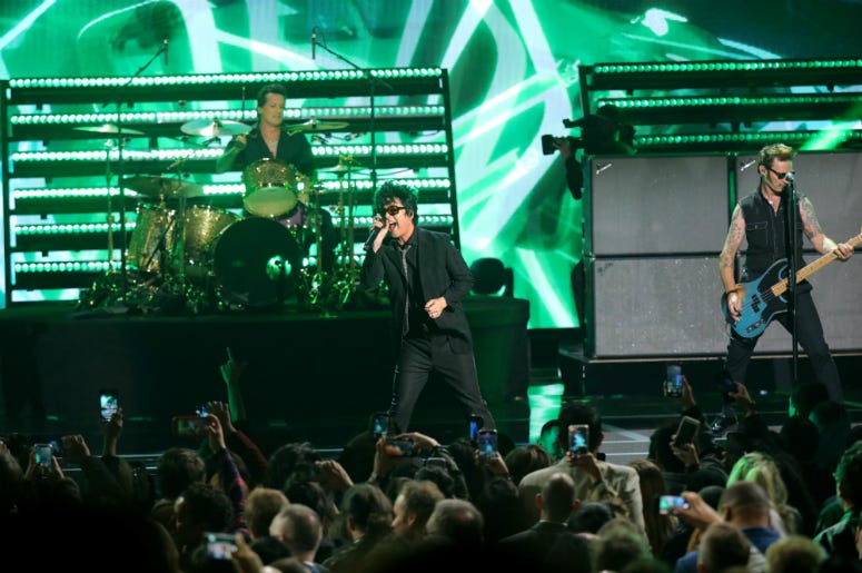 Green Day performs onstage during The Game Awards 2019