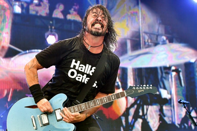 Dave Grohl of Foo Fighters performs onstage during day 2 of the 2019 Pilgrimage Music & Cultural Festival
