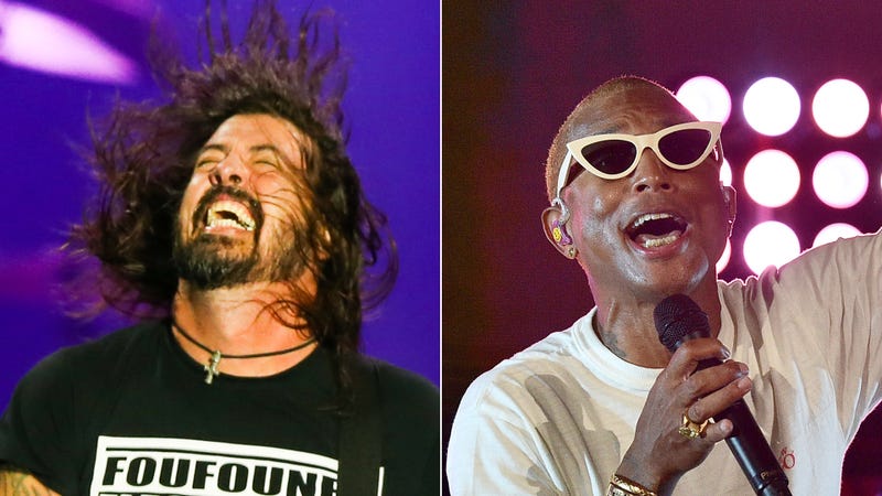 Dave Grohl and Pharrell Williams