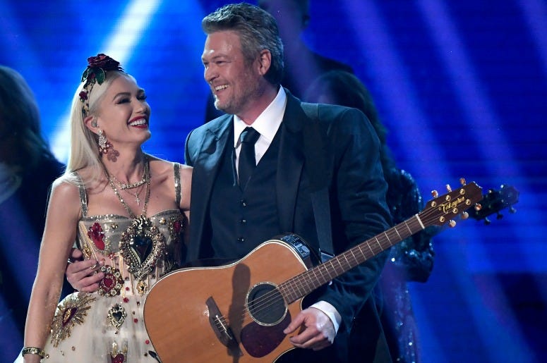 Gwen Stefani and Blake Shelton
