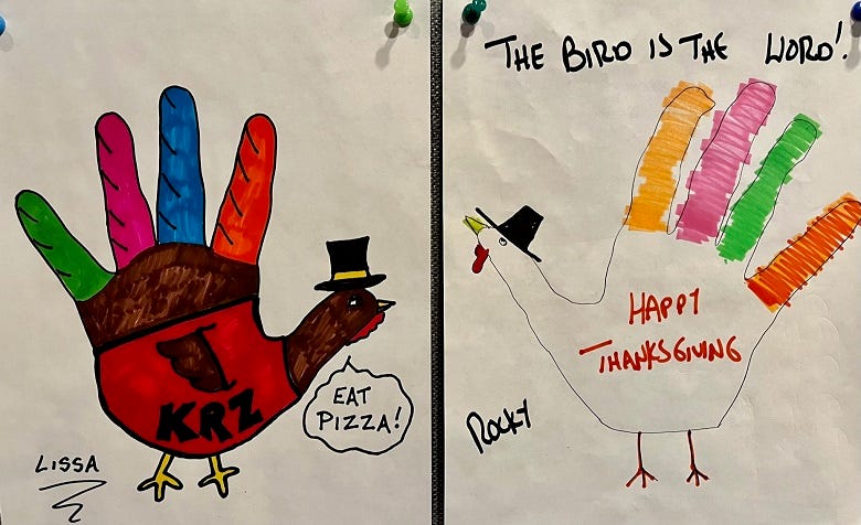 Hand Turkey Drawings