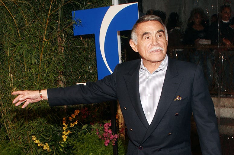 Actor Hector Suarez arrives to the Telemundo Premiere of "Tierra de Pasiones" at Universal City Walk on February 18, 2006 in Universal City, California.