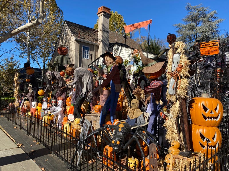 The front yard display outside Shelly Jimenez's home.