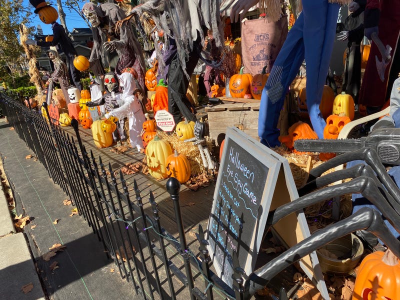 The front yard display at Shelly Jimenez's home.