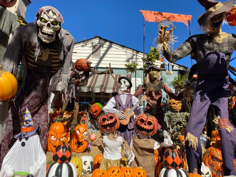The front yard display at Shelly Jimenez's home.