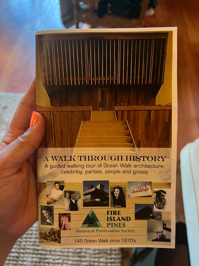 Walking tour pamphlet