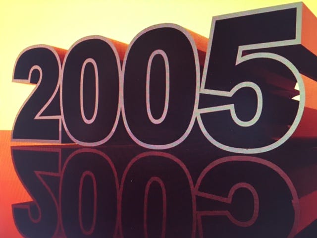 image of the number 2005