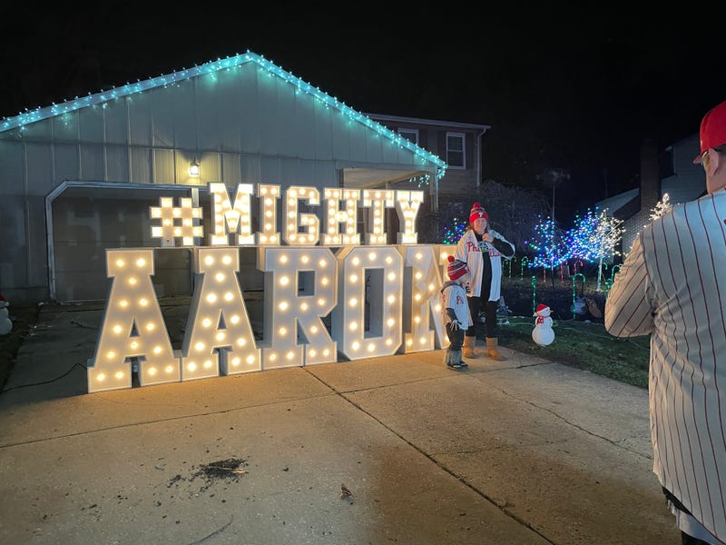 "Mighty Aaron," a 4-year-old boy battling brain cancer, got a special night from the Philadelphia Phillies including a parade thrown in his honor.