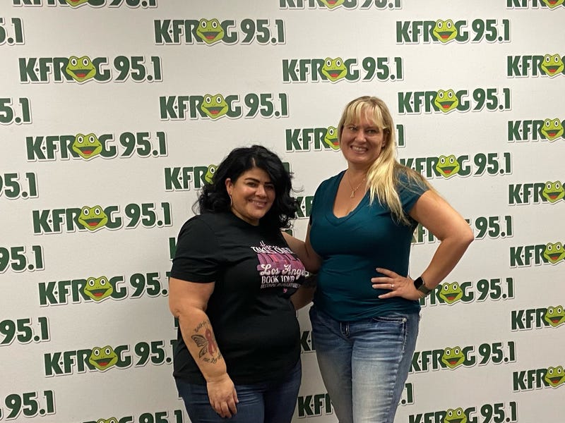 Hanna Olivas of She Rises Studios with K-Frog's Pepper
