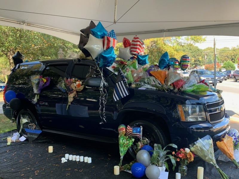 Memorial for Sgt. Conley Jumper behind the LEC on Stone Street
