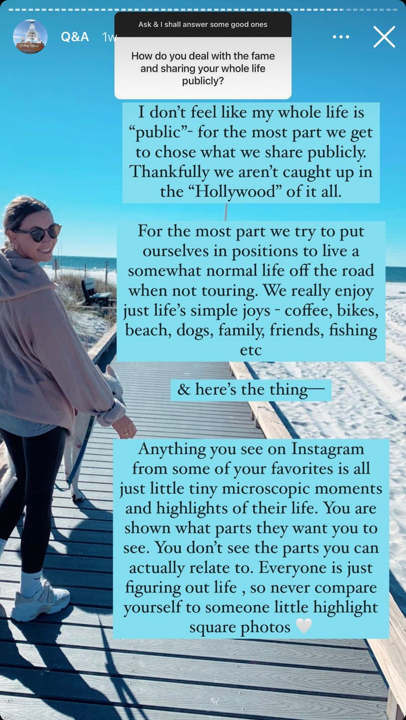 Brittney Kelley IG story Q&A