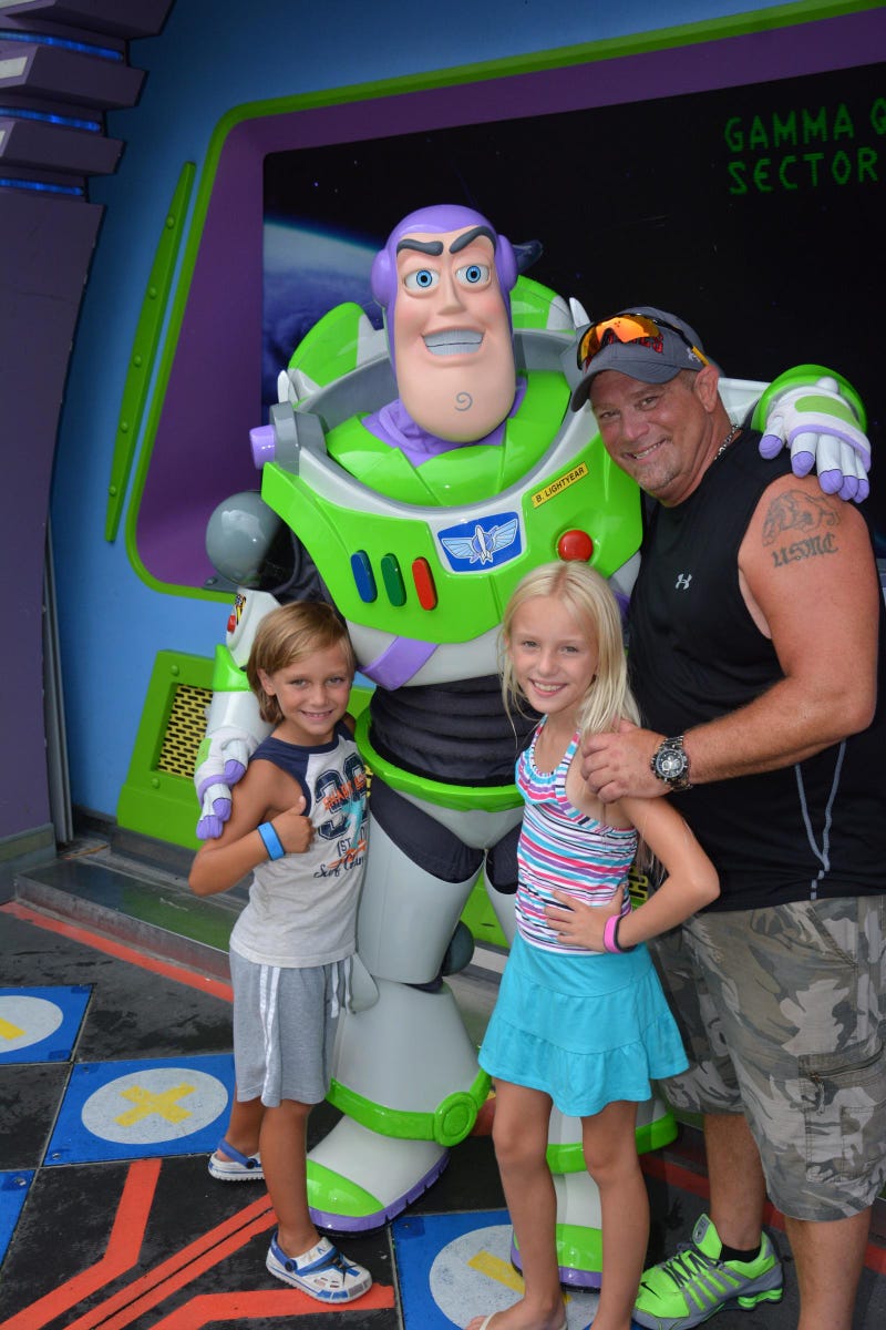 Eric, Kylie and Colton when the kids were younger.