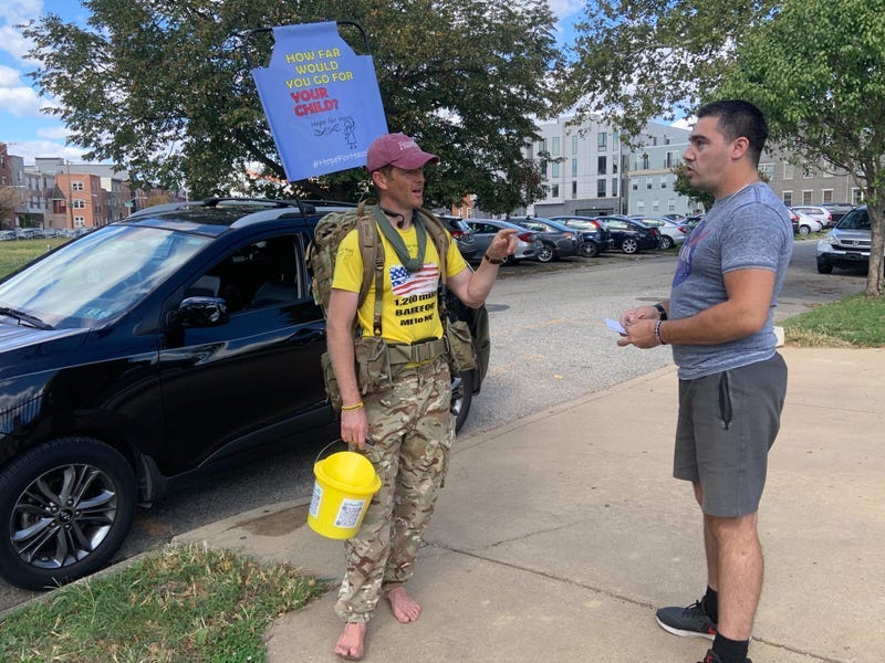 Chris Brannigan barefoot walk