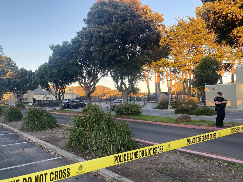 Photos from the scene in Half Moon Bay.