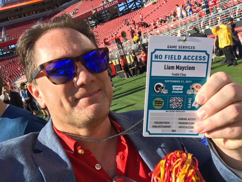 KCBS Radio's Foodie Chap at Levi's Stadium.
