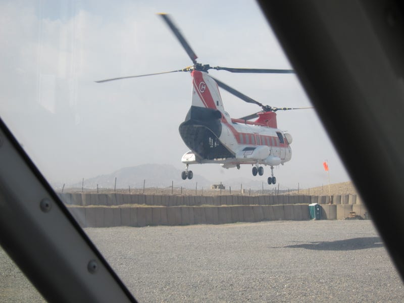 Contracted helicopters in Afghanistan