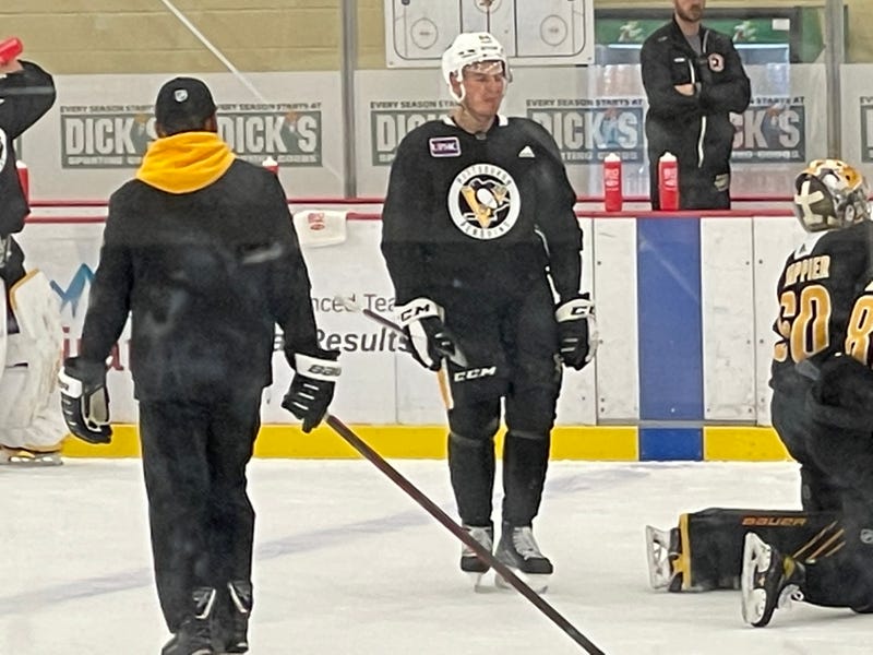 Sam Poulin on the ice
