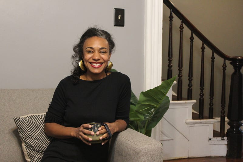 Mia Ormes in her home in Germantown.