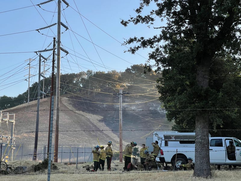Fire crews have been battling the blaze all through Tuesday night.
