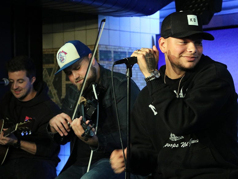 Kane Brown gets 'Up Close & Country' with fans at NY's Country 94.7 in NYC on August 28th, 2019