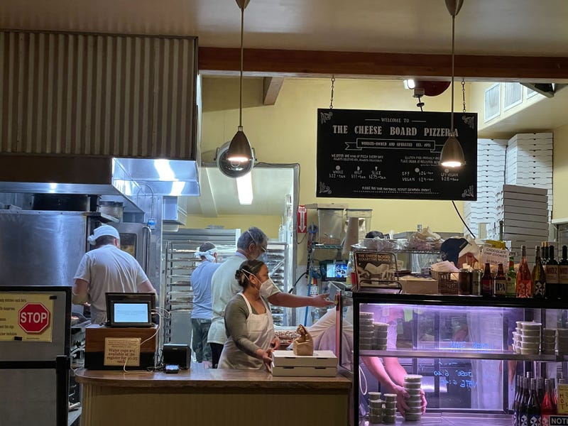 Yelp named Berkeley's Cheese Board Collective Pizzeria the top pizza restaurant in the U.S. on Tuesday.