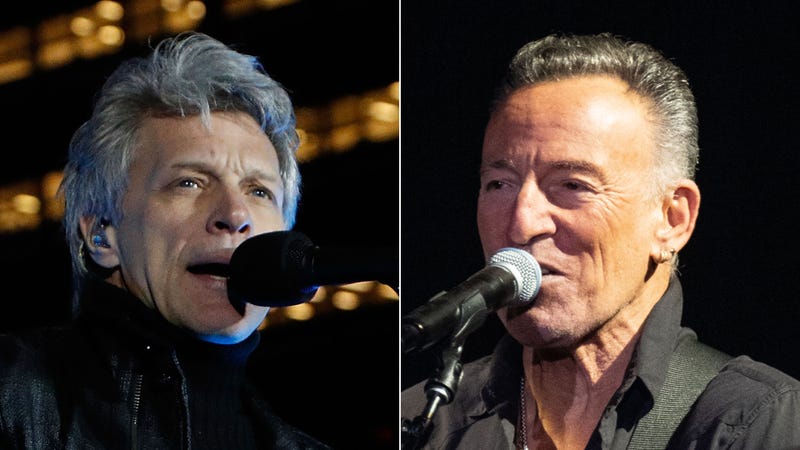 Jon Bon Jovi and Bruce Springsteen
