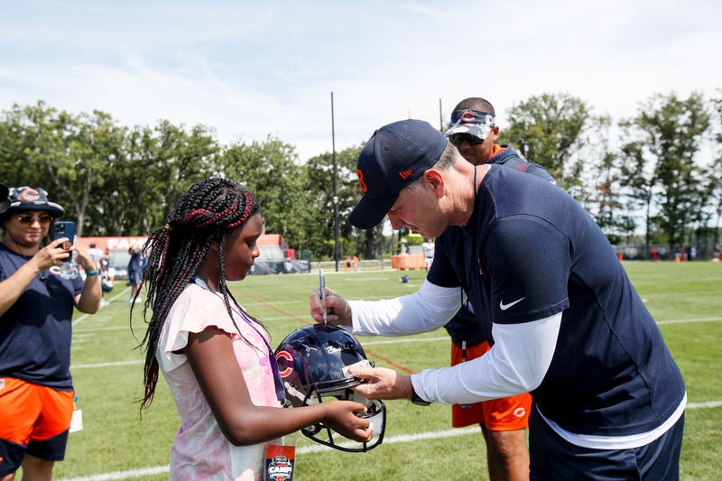 Young Bears fan gets to visit team's training camp