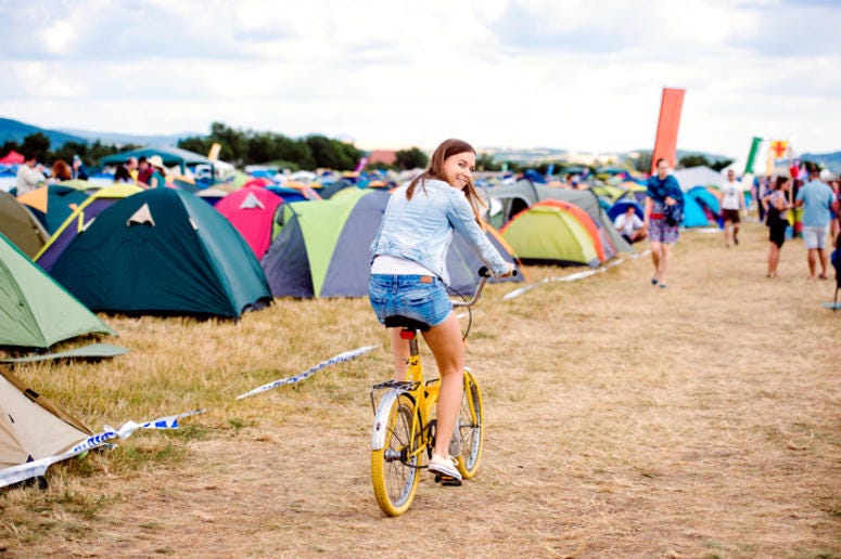 denim jacket, bike