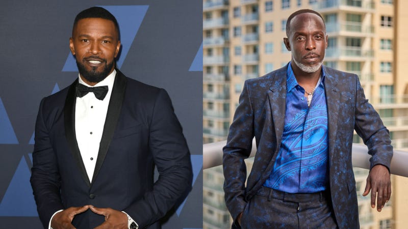 Jamie Foxx and Michael K. Williams