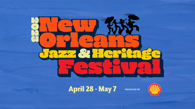 logo for 2023 New Orleans Jazz and Heritage Festival