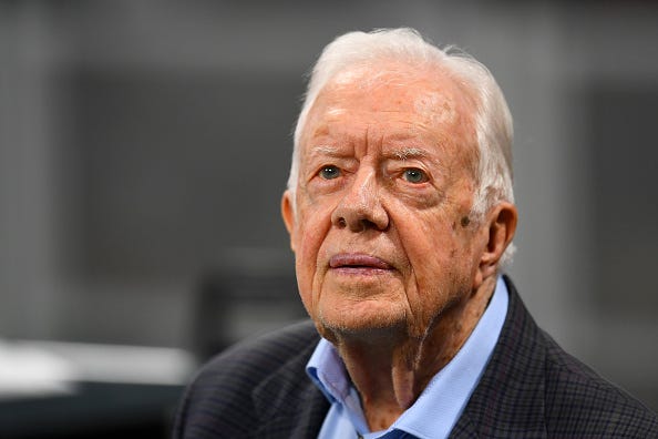 Former President Jimmy Carter getting a brain procedure.