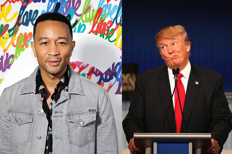 John Legend and Donald Trump
