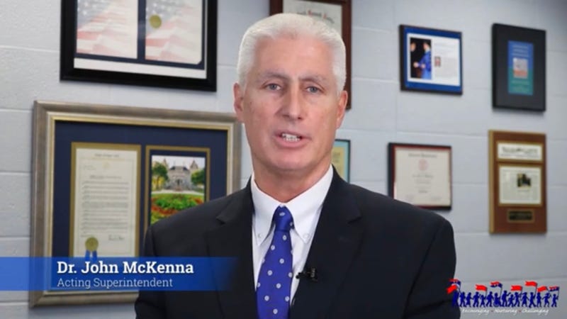 Dr. John McKenna, Acting Superintendent at Williamsville