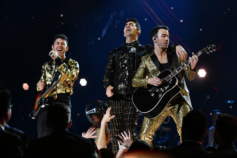Jonas Brothers perform onstage during the 62nd Annual GRAMMY Awards at STAPLES Center on January 26, 2020 in Los Angeles, California.