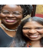 Featured from left to right Host Juandolyn Stokes and Executive Producer Angela Greene