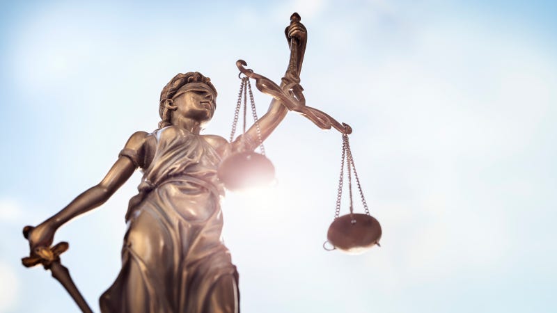 Lady Justice with scales of justice