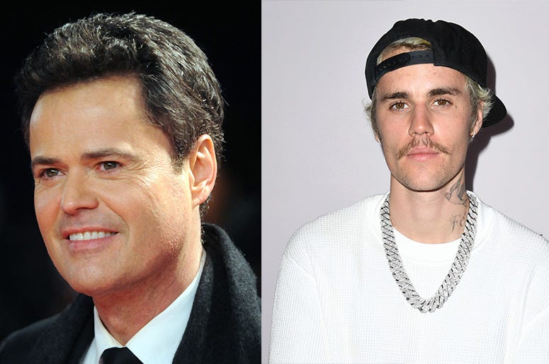 Donny Osmond and Justin Bieber