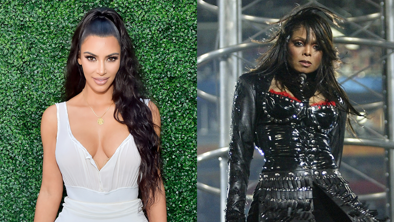 Kim Kardashian and Janet Jackson
