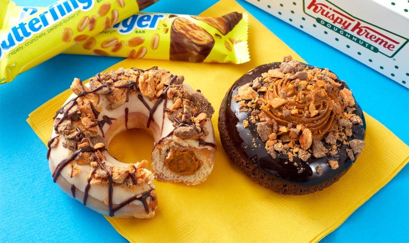 Krispy Kreme Butterfinger Donut