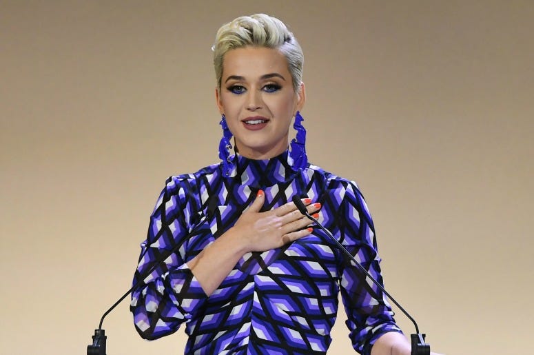 Katy Perry attends 10th Annual DVF Awards at Brooklyn Museum on April 11, 2019