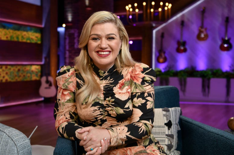 Kelly Clarkson on the set of her new nationally syndicated daytime talk show