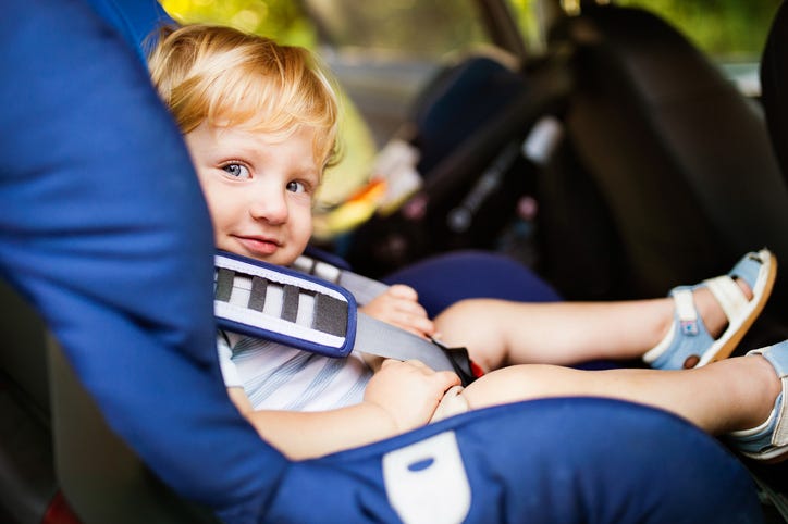 Kid in car seat
