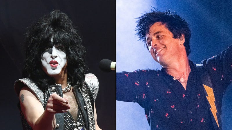 Paul Stanley of Kiss and Billie Joe Armstrong of Green Day